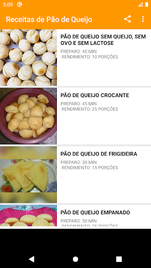 Receitas de Pão de Queijo Screenshot 2