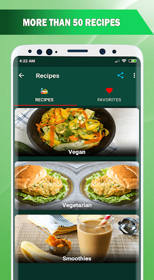 Vegetarian and Vegan Recipes Pro Screenshot 1