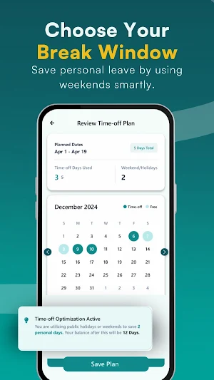 Vacation Buddy: Plan PTO Trips Screenshot 2