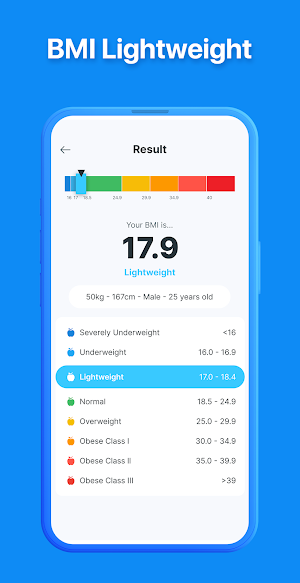 BMI Calc - BMI Chart Screenshot 3