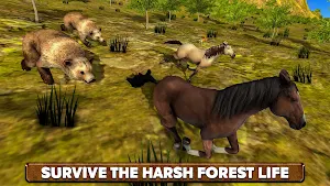 Wild Horse Family Survival Screenshot 0