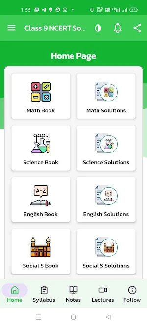 Class 9 Maths NCERT Solution Screenshot 0