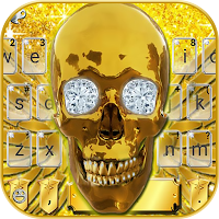 Golden Skull Keyboard Theme