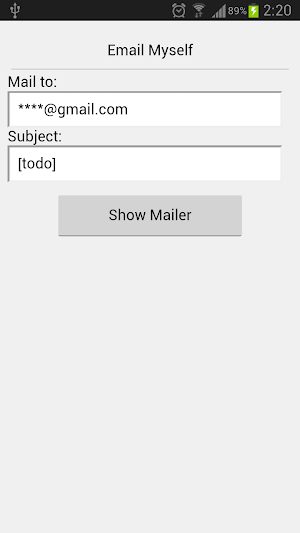 Email Myself Screenshot 1