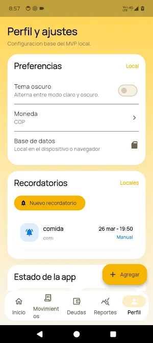 AppzFinanzas: gastos y deudas. Screenshot 3