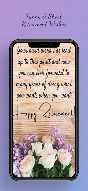 Retirement Wishes App Screenshot 2