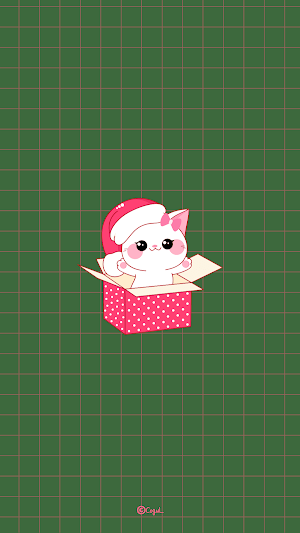 카카오톡 테마 - 겨울산타고양이_크리스마스 (카톡테마) Screenshot 0