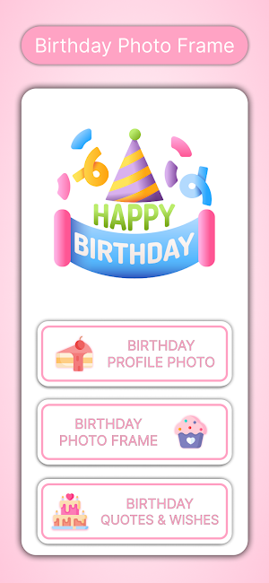 Birthday Photo Frame Editor Screenshot 0