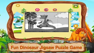 Dinosaur Coloring Games Puzzle Screenshot 1