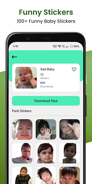 Funny Baby Stickers WAStickers Screenshot 2