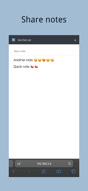 SenServer Screenshot 2