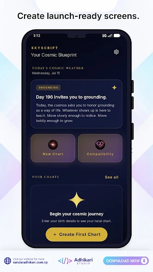 Birth Chart: Natal Astrology Screenshot 1