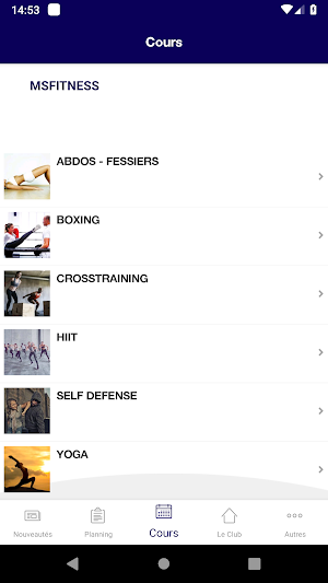 MSFITNESS Screenshot 2