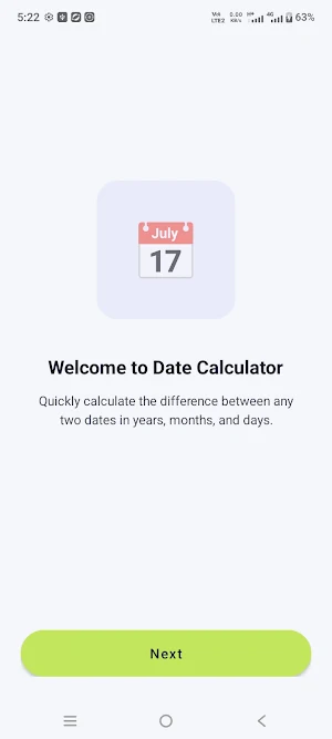 Date Calculator Screenshot 1