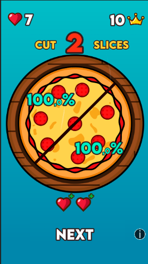 Perfect Cut: Pizza Slices Screenshot 0