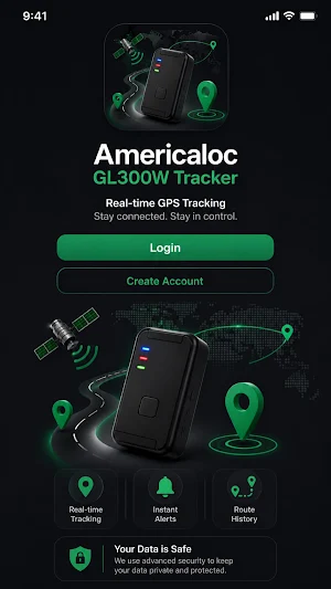 Americaloc GL300W Tracker Screenshot 1