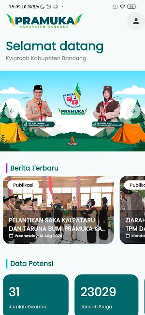 Pramuka Kabupaten Bandung Screenshot 1