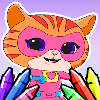 Super Kitty Coloring