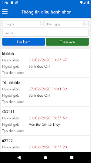 Vinacomin eOffice Screenshot 3