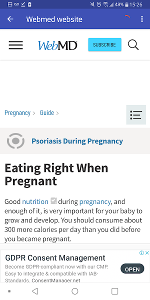 Pregnancy diet Screenshot 1