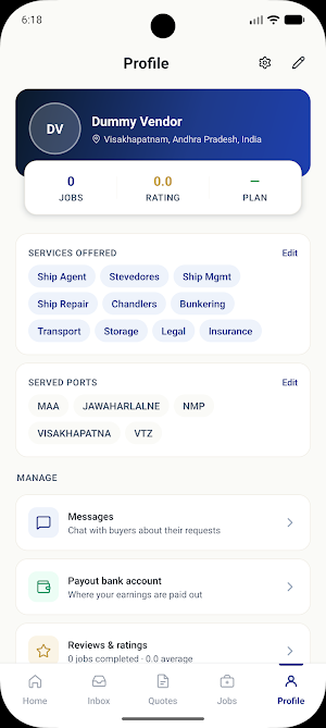 PORTDA VENDOR Screenshot 3
