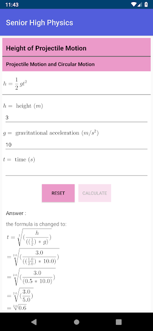 Senior High Physics Screenshot 3