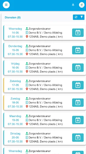 FM ZorgPortaal Screenshot 1