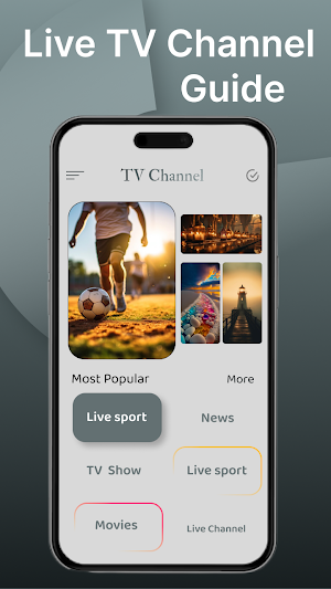 Live TV Channels Guide Screenshot 2
