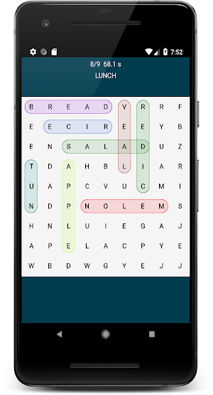 Word Search Wear - Find words on the watch Wear OS Screenshot 2