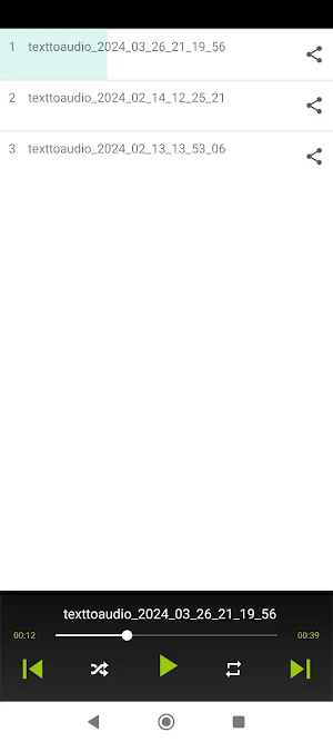 Text to Audio TTS converter Screenshot 2