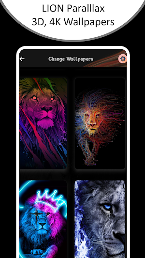 Lion 4D,3D Parallax wallpaper Screenshot 3