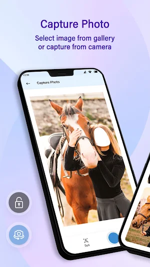 Horse with Girl Photo Editor Screenshot 1