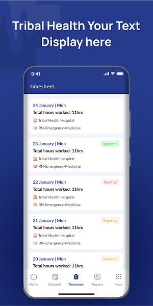 Tribal Health Scheduler Screenshot 3