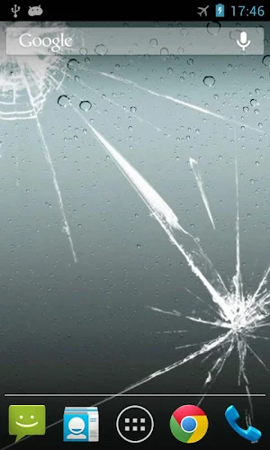 Shake! Cracked Screen Live Wallpaper (Simulation) Screenshot 2