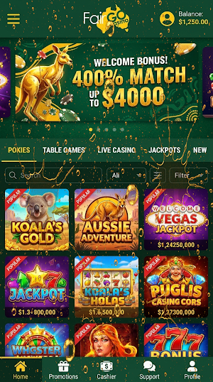 Fair Go Casino Screenshot 3