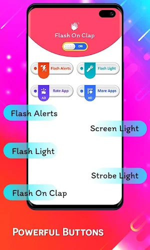 Flashlight On Clap - Turn Flash ON Screenshot 2
