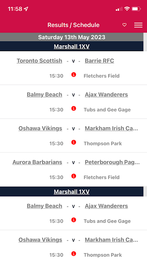 Rugby Ontario Screenshot 3