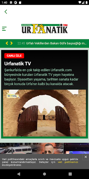 Urfanatik TV Screenshot 1