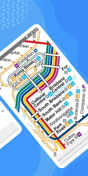 BRISBANE BUS TRAIN FERRY MAP O Screenshot 2
