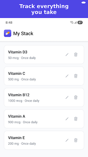 VitaminStack Screenshot 0