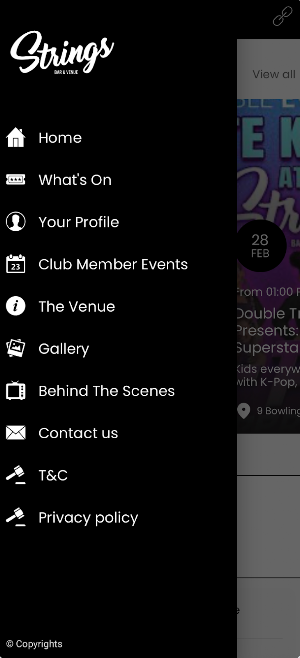 Strings Bar & Venue IOW Screenshot 1