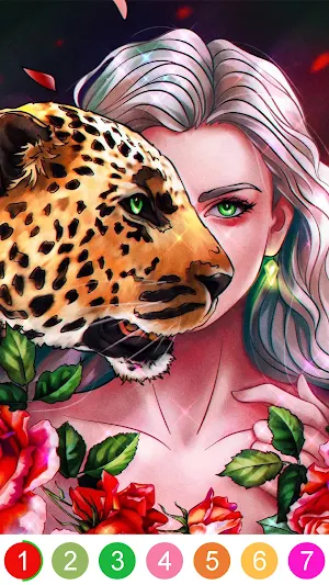 Beauty&Beast Paint by Numbers Screenshot 1