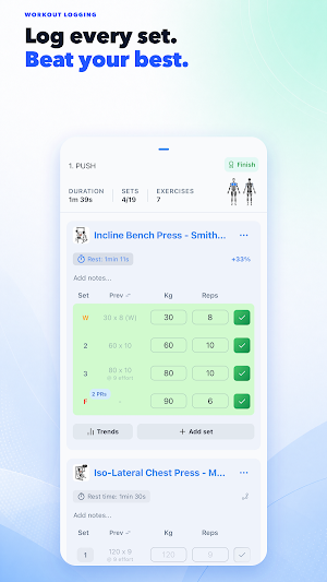 Workout Tracker Gym Log PRZone Screenshot 0
