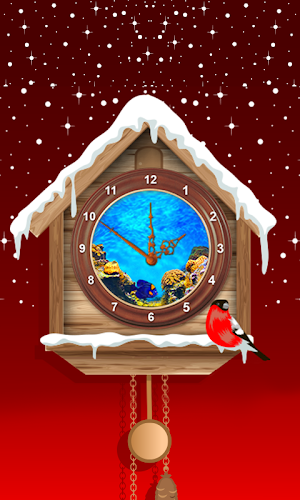 Clock Aquarium Live Wallpaper Screenshot 1