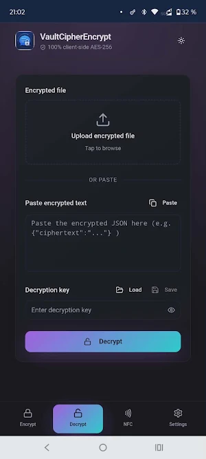 VaultCipherEncrypt - Encryptor Screenshot 3