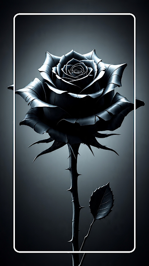 Black Rose Wallpaper Screenshot 2