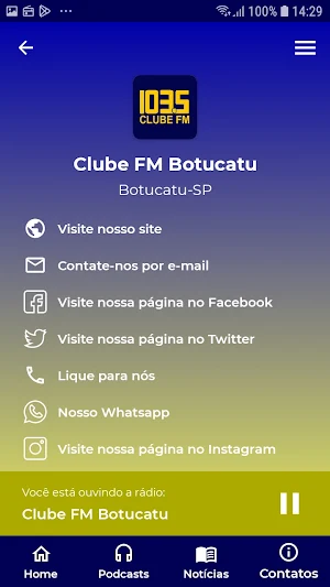 Clube FM Botucatu 103,5 Screenshot 2