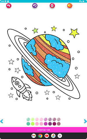 Planet and Galaxy Coloring Screenshot 3