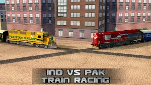 India VS Pakistan Train racing game Screenshot 1