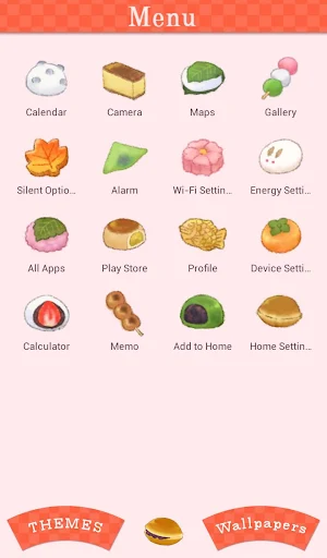 Cute Japanese Sweets Theme Screenshot 1